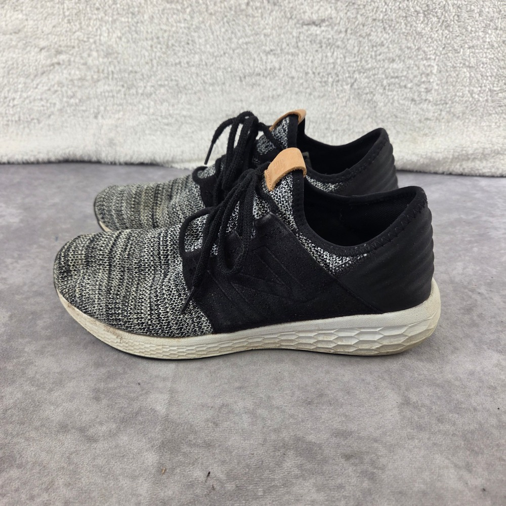 New Balance Fresh Foam Cruz v2 Knit Mens 9.5 Wide 2E Black Grey MCRUZKW2